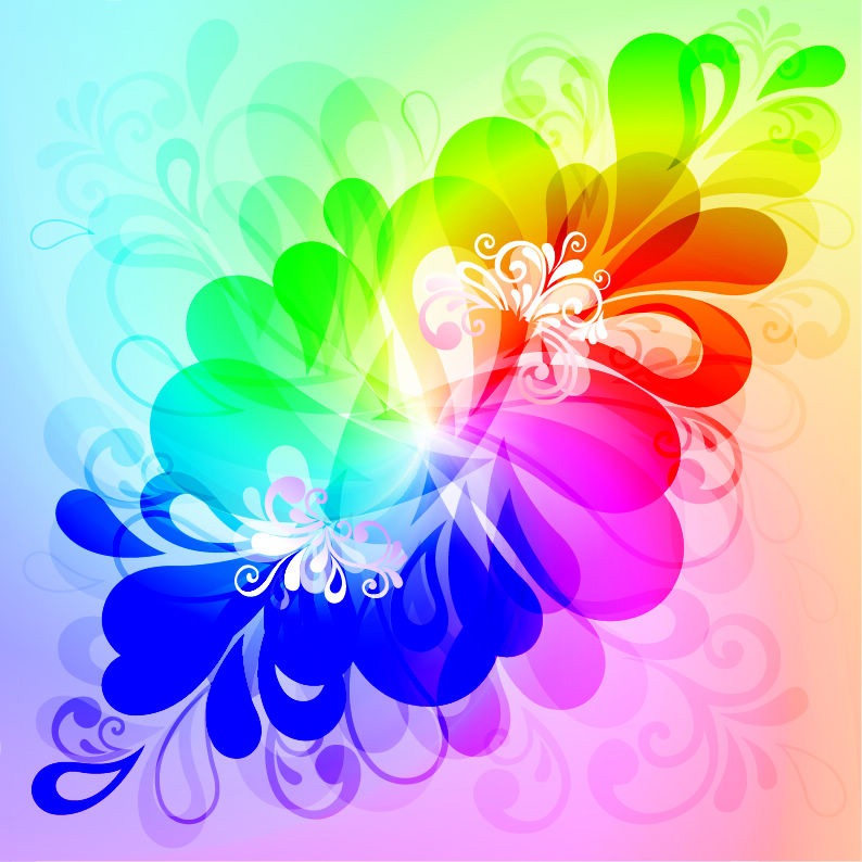 Colorful Floral Background Vector Graphic | Free Vector Graphics | All Free Web Resources for