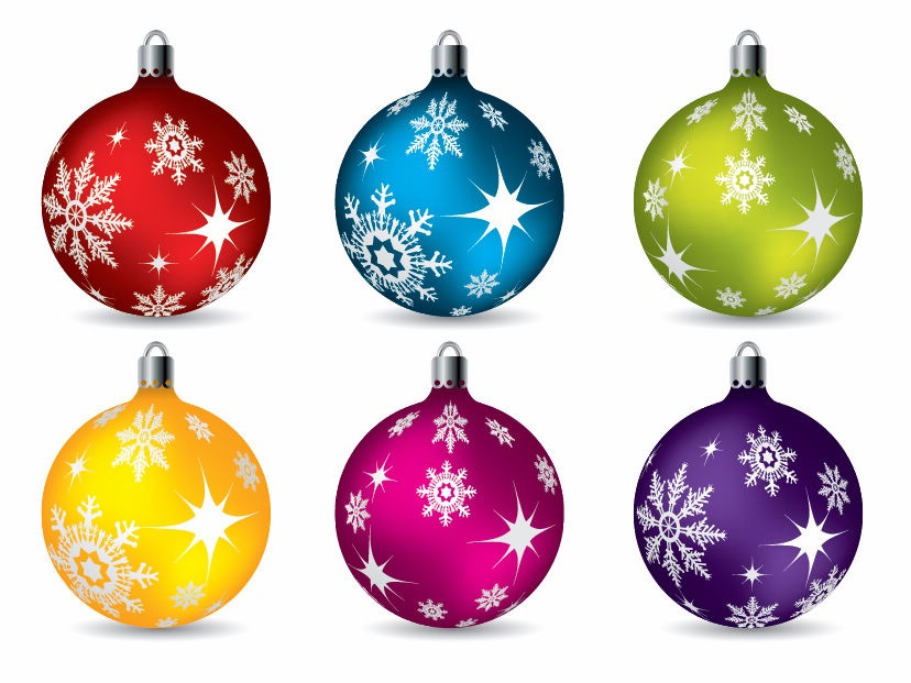 colorful christmas ball ornaments