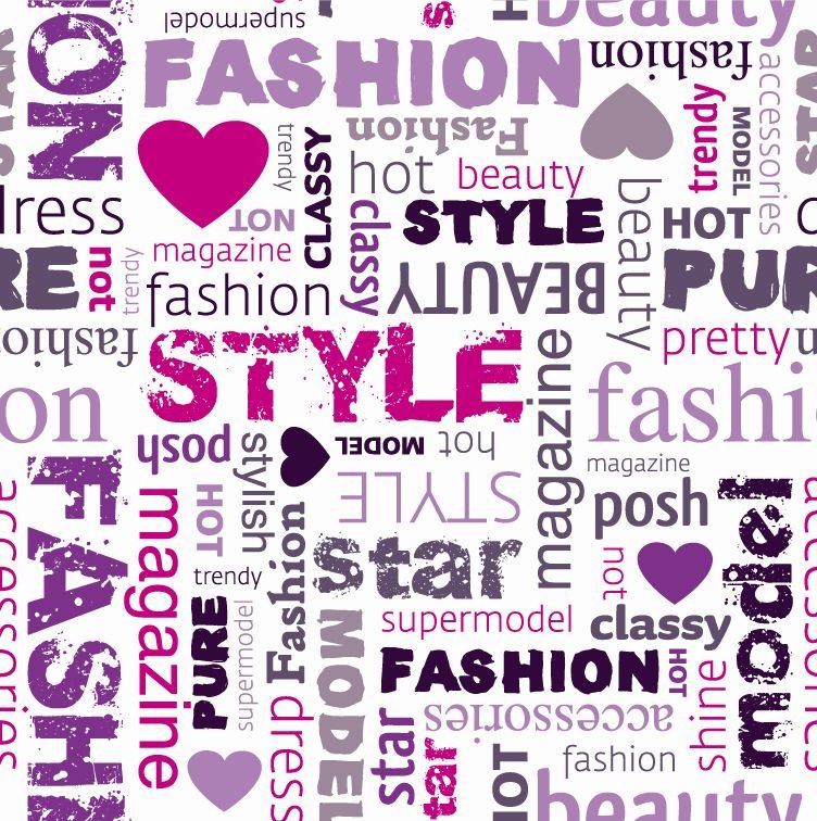 Fashion Word Collage Vector Illustration Free Vector Graphics All 