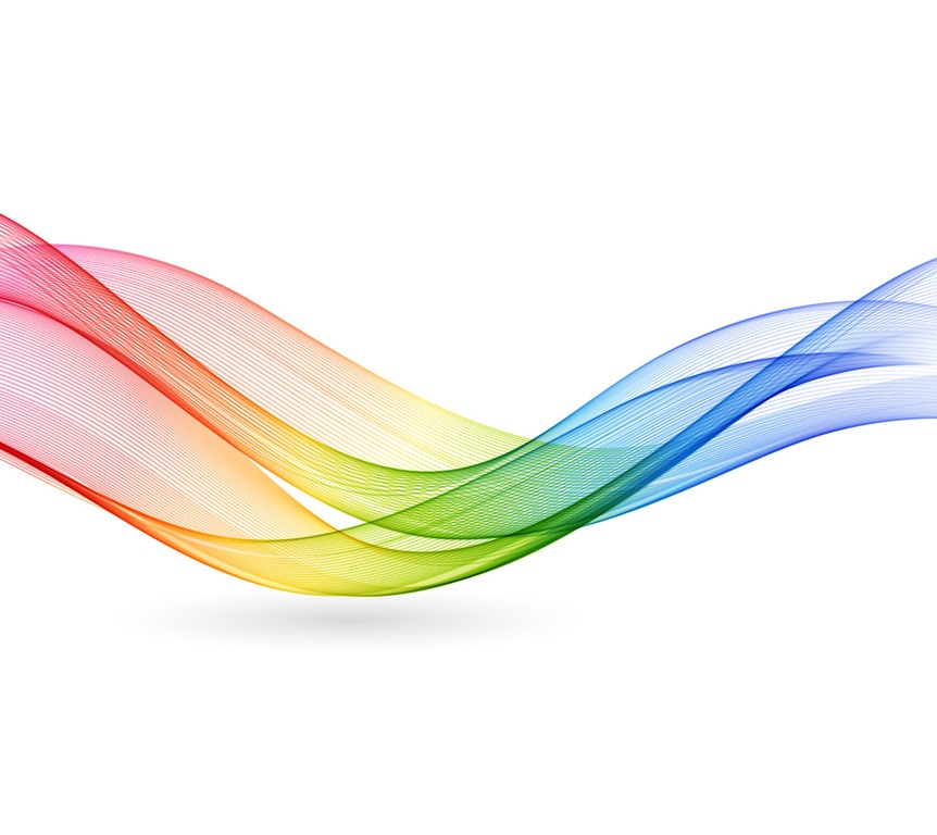 Abstract Colorful Rainbow Wave Vector Background | Free Vector Graphics