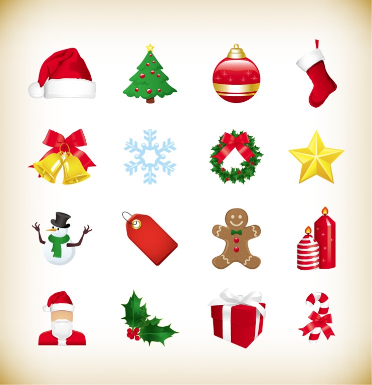 Christmas Icons Powerpoint